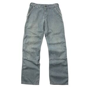 Patagonia Pants Men's 30x32 Blue All Seasons Double Knee Work Hemp Canvas